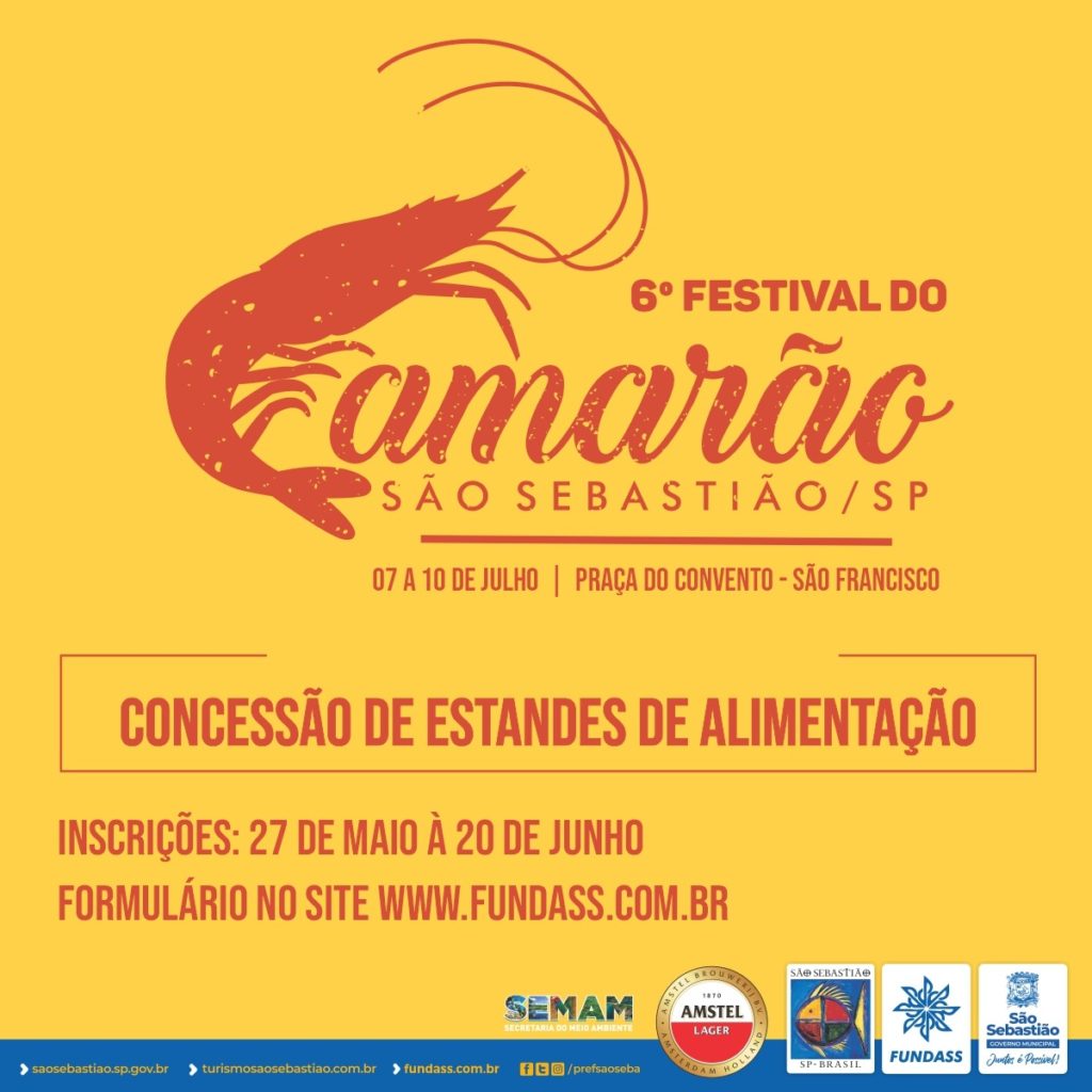 São Sebastião abre inscrições para concessão de espaços no Festival Comida  de Boteco 2022 – Tamoios News