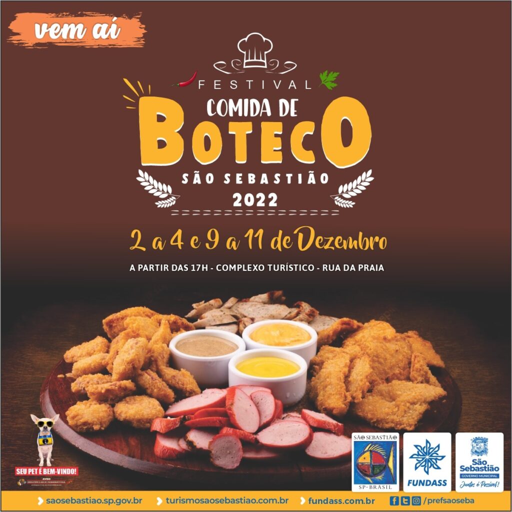 São Sebastião abre inscrições para concessão de espaços no Festival Comida  de Boteco 2022 – Tamoios News